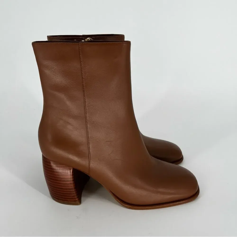 MICHAEL Michael Kors Maude Block Heel booties luggage brown - 9.5